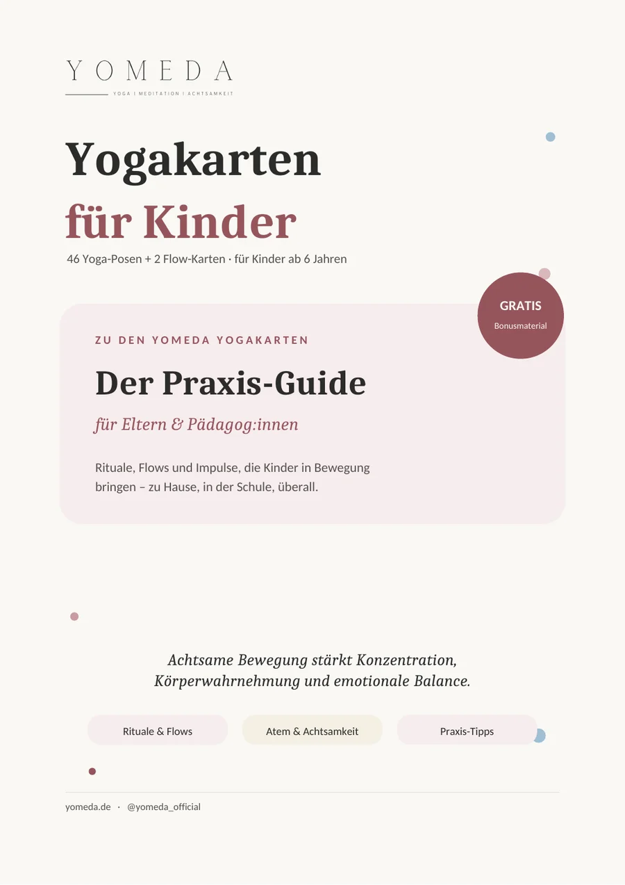 Deckblatt Yomeda Praxis-Guide Yogakarten